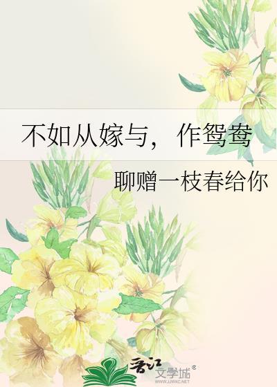 不如从嫁与,作鸳鸯