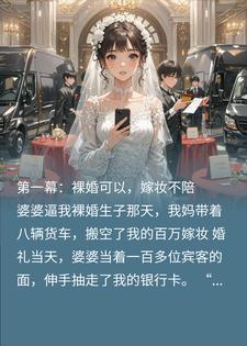 婆婆逼我裸婚生子,我妈带八辆货车搬空了我的百万嫁妆