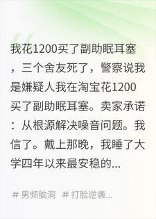 花一千二买安眠耳塞,一觉睡醒室友全没了